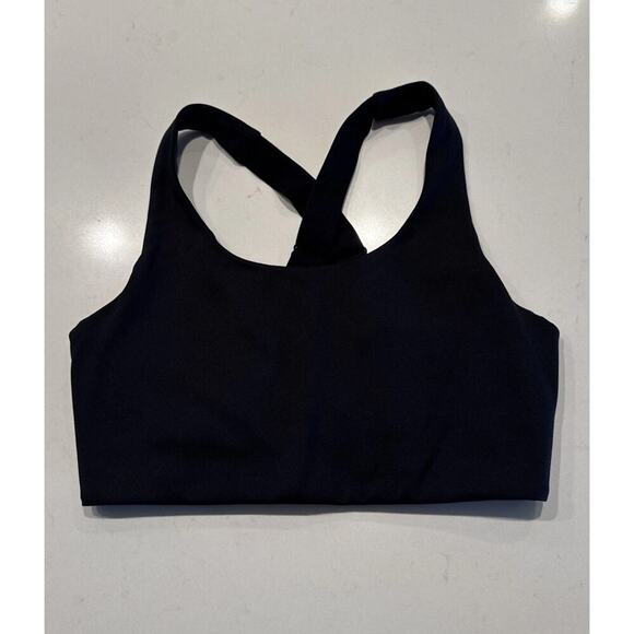 GIRLFRIEND COLLECTIVE Women’s Size Small Black Sports Bra Strappy Back Gym - Picture 1 of 7